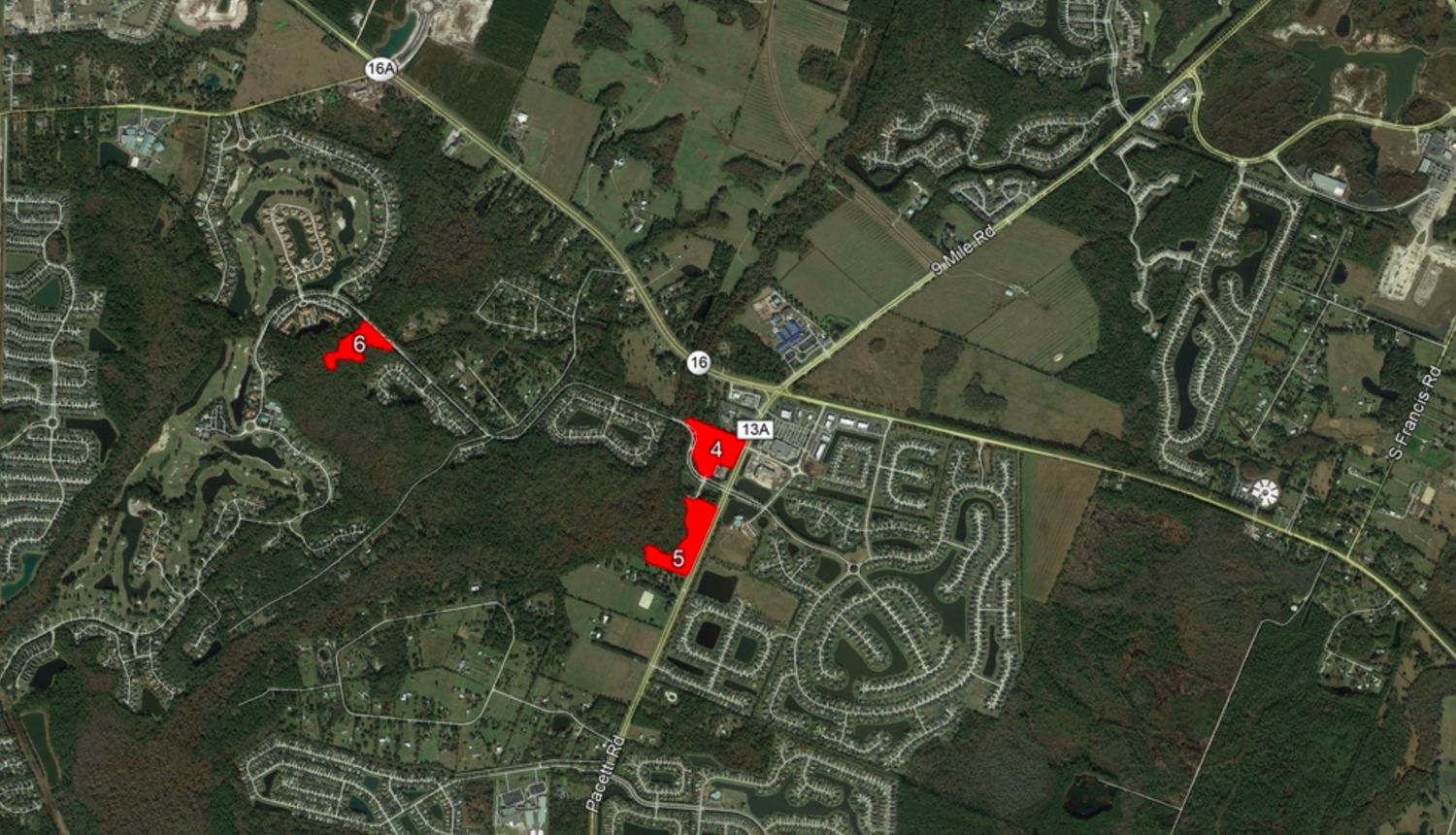 Lot 4-1 - Pacetti Road / Entrance to WGV King and Bear Community: Pacetti Rd, Flagler Beach, FL, 32136
